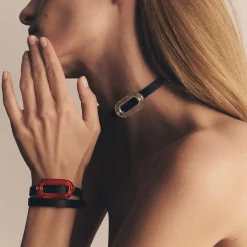 Cheap Empreinte animale leather bracelet Bracelets
