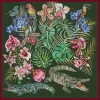 Clearance Foulard by Ginny Litscher, Dark green Jungle design Scarves