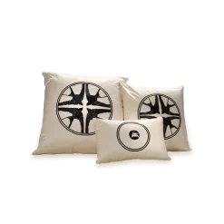 New Hirondelles beaded large cushion Soft Furnishings