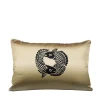 Online Koi Circle embroidered rectangular cushion Soft Furnishings