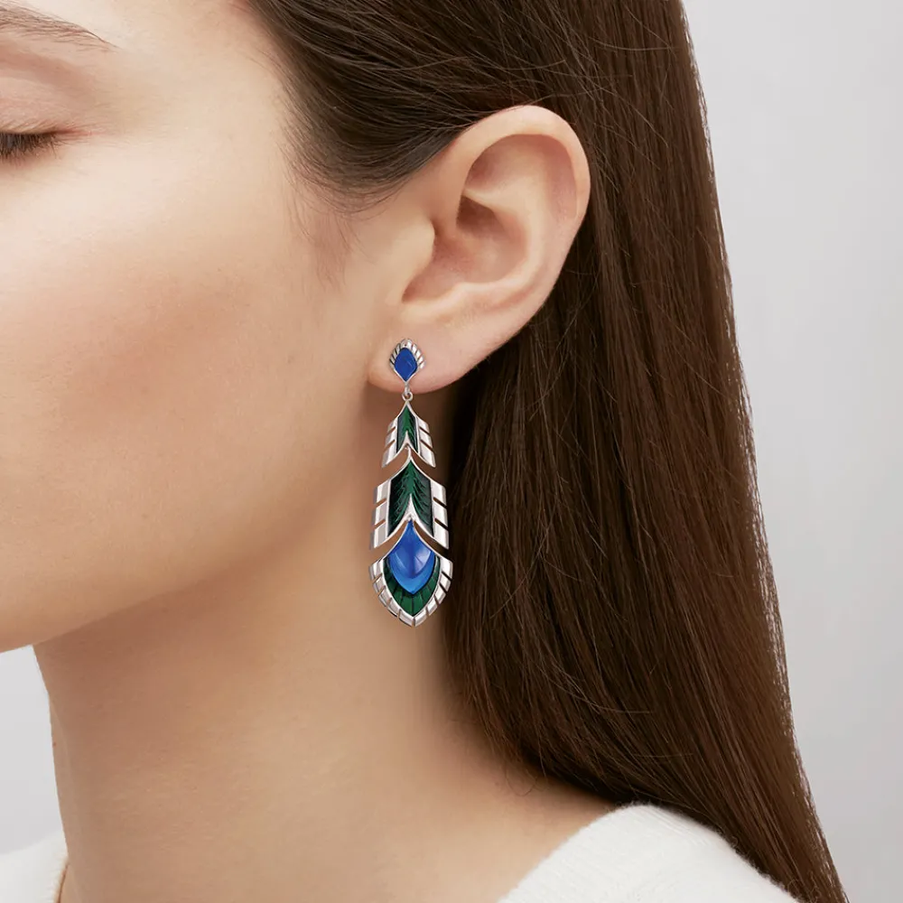 Hot Paon Earrings Earrings
