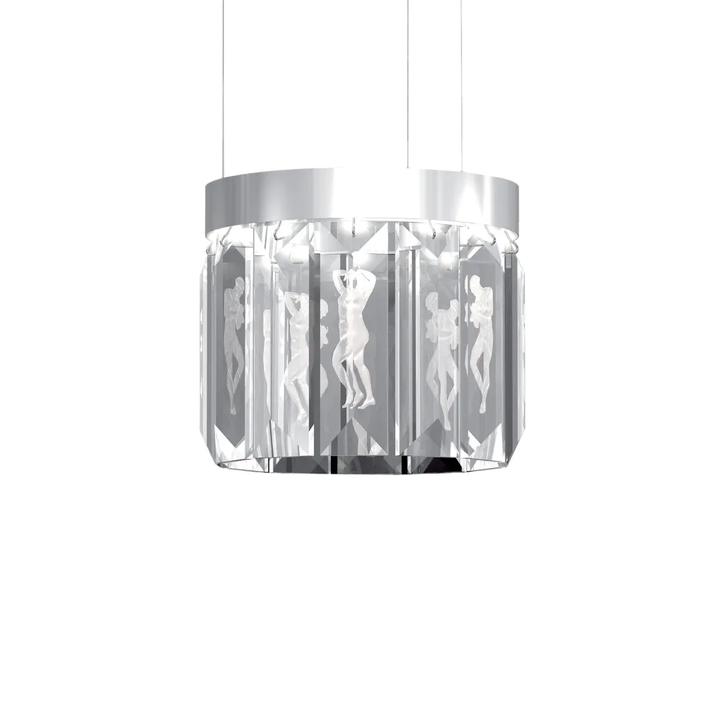 Cheap Serene 12 Prisms Chandelier, Circular Lighting